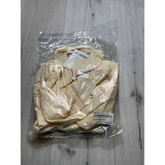 Toteme Monogram Oxford Shirt Lemon 225 Cotton GOTS Size 8 New With Tags - Picture 6 of 8